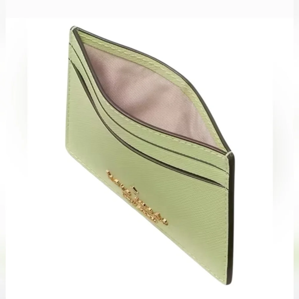 Kate Spade Madison Small Slim Card Holder: Matcha Latte, 4.5×3